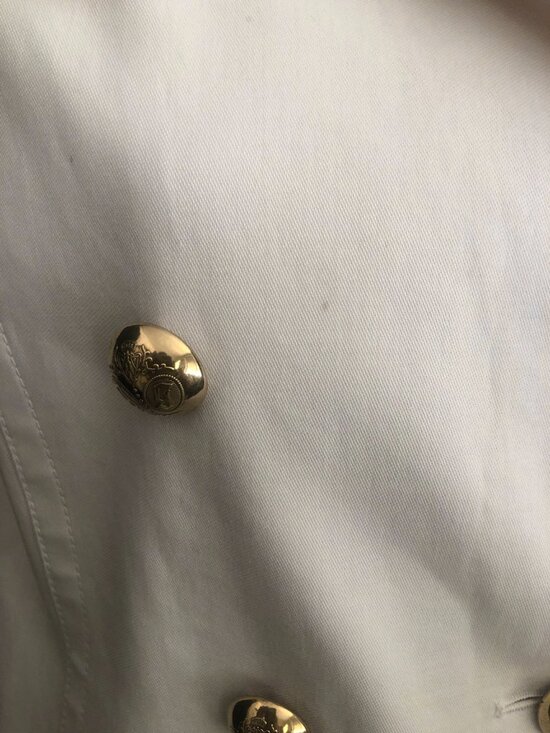 GUCCI Ivory Cotton Blend Short Blazer Jacket Small Tagged 38 - Picture 13 of 16